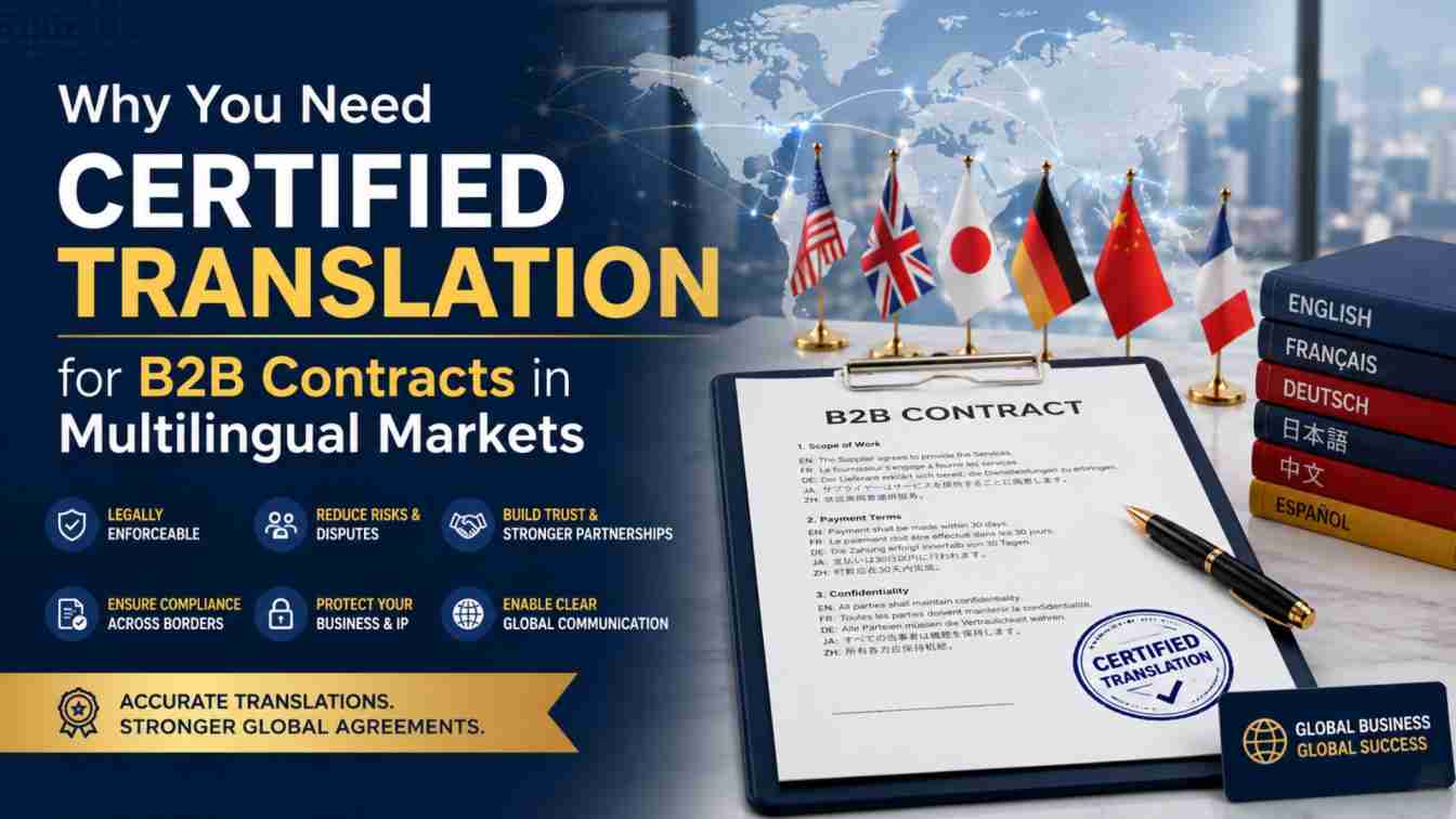 Why You Need Certified Translation for B2B Contracts in Multilingual Markets